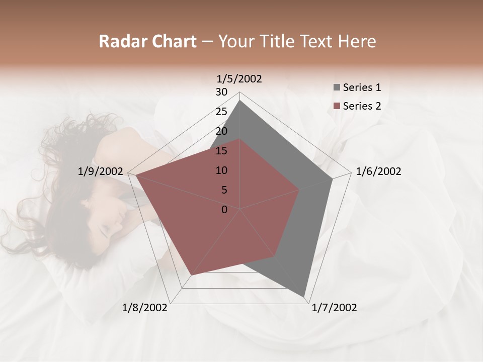 Peaceful Girl Isolated PowerPoint Template