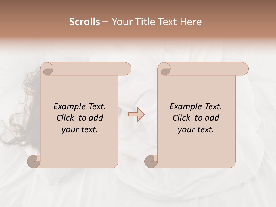 Peaceful Girl Isolated PowerPoint Template