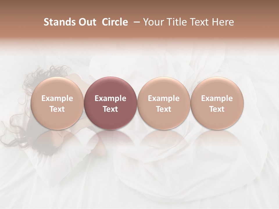 Peaceful Girl Isolated PowerPoint Template