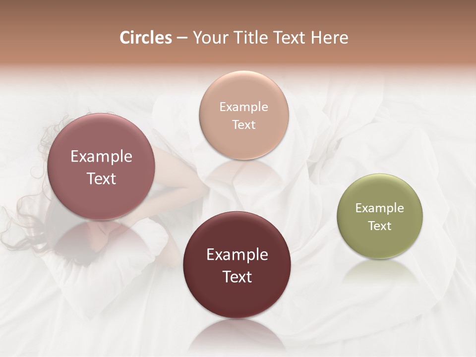 Peaceful Girl Isolated PowerPoint Template