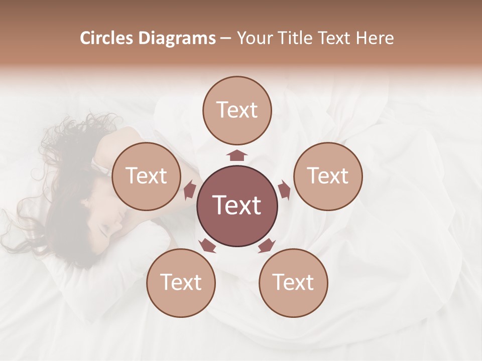 Peaceful Girl Isolated PowerPoint Template