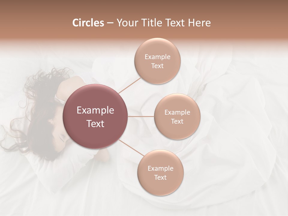 Peaceful Girl Isolated PowerPoint Template