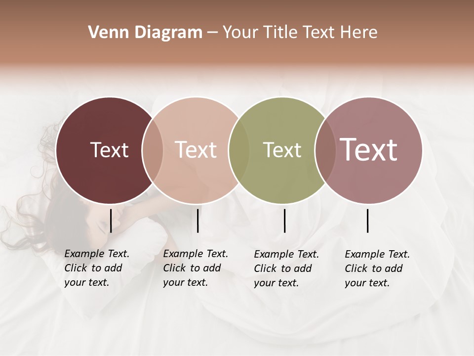 Peaceful Girl Isolated PowerPoint Template