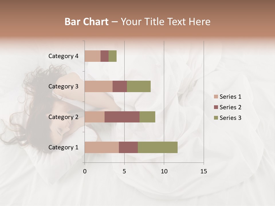 Peaceful Girl Isolated PowerPoint Template