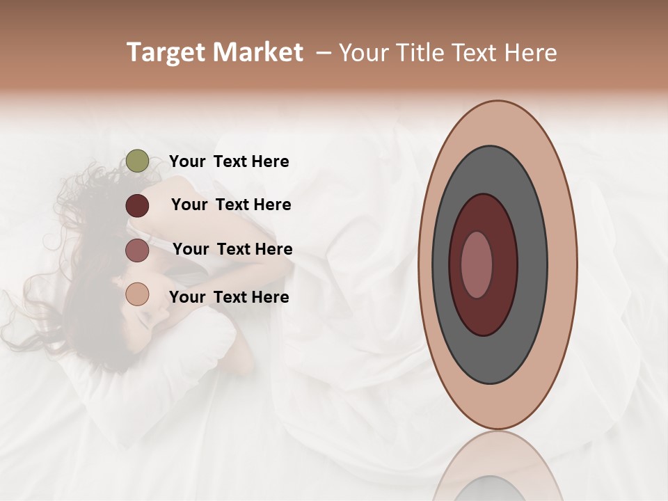 Peaceful Girl Isolated PowerPoint Template