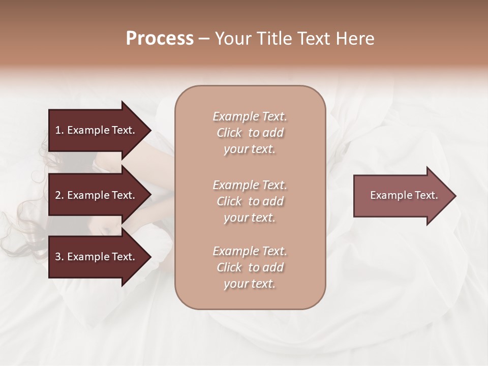 Peaceful Girl Isolated PowerPoint Template