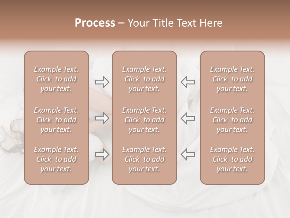 Peaceful Girl Isolated PowerPoint Template