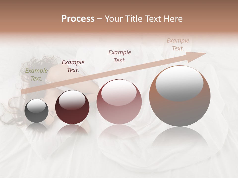 Peaceful Girl Isolated PowerPoint Template