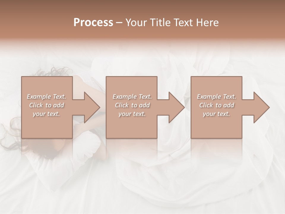 Peaceful Girl Isolated PowerPoint Template