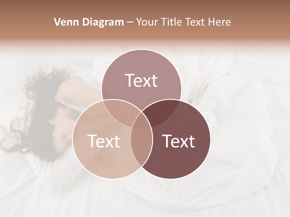 Peaceful Girl Isolated PowerPoint Template