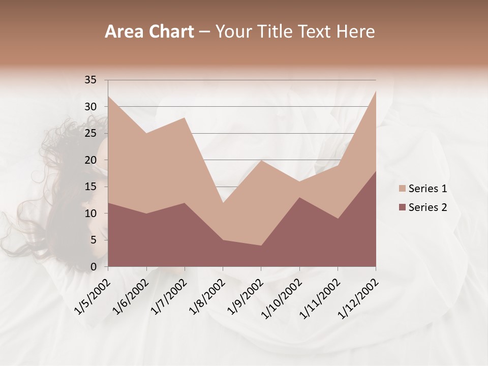 Peaceful Girl Isolated PowerPoint Template