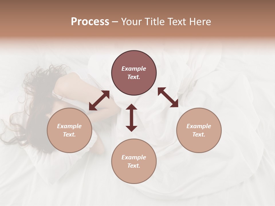 Peaceful Girl Isolated PowerPoint Template