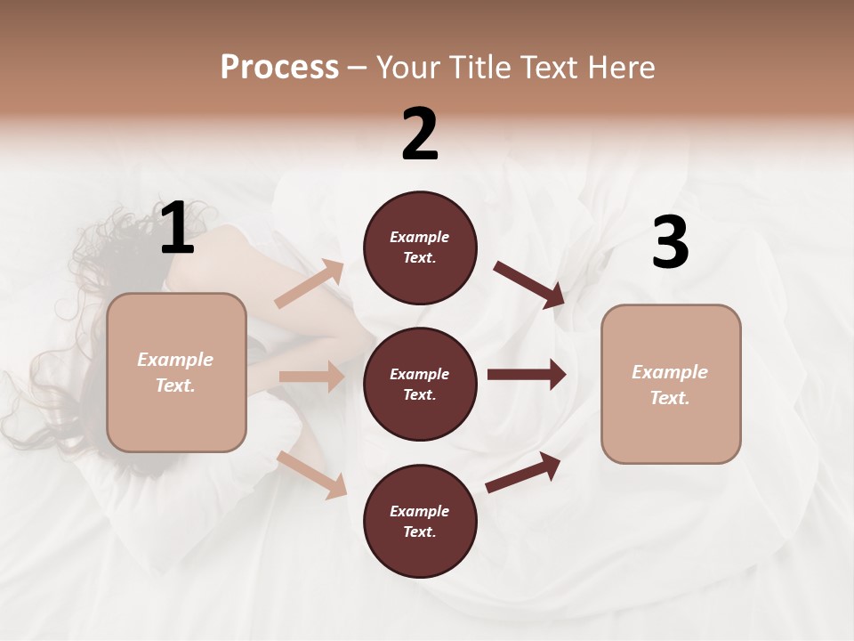 Peaceful Girl Isolated PowerPoint Template