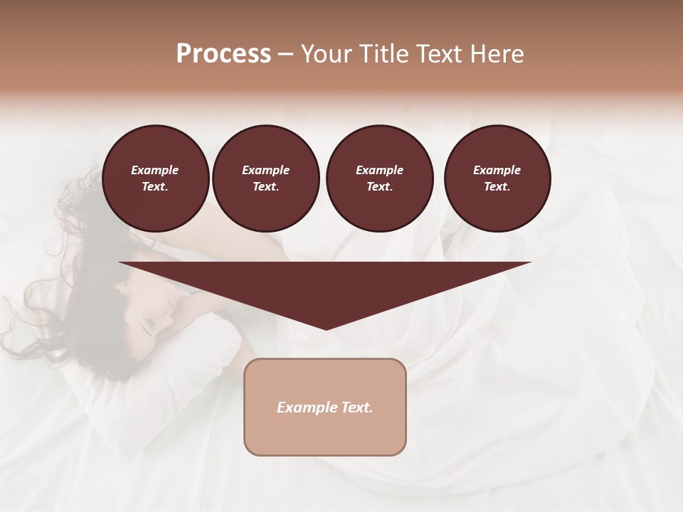 Peaceful Girl Isolated PowerPoint Template