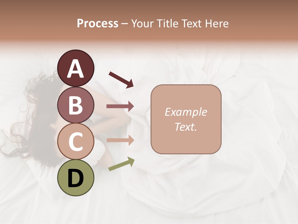 Peaceful Girl Isolated PowerPoint Template