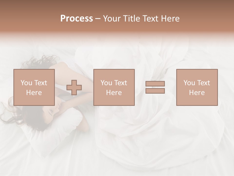 Peaceful Girl Isolated PowerPoint Template