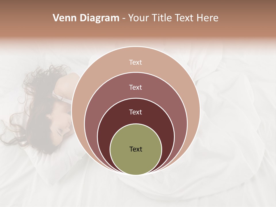 Peaceful Girl Isolated PowerPoint Template