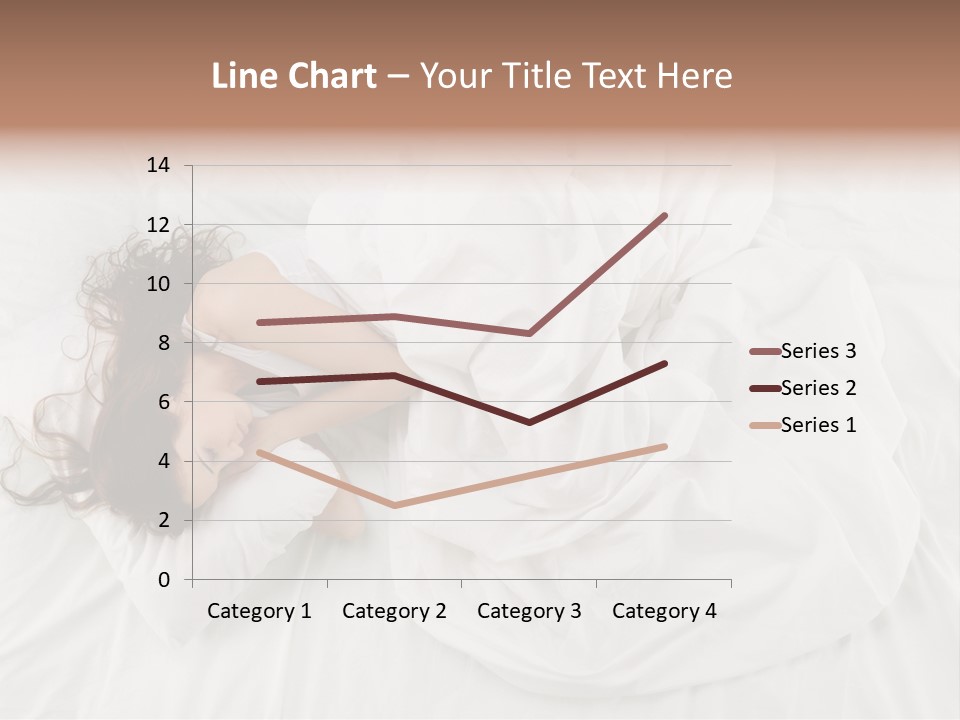 Peaceful Girl Isolated PowerPoint Template