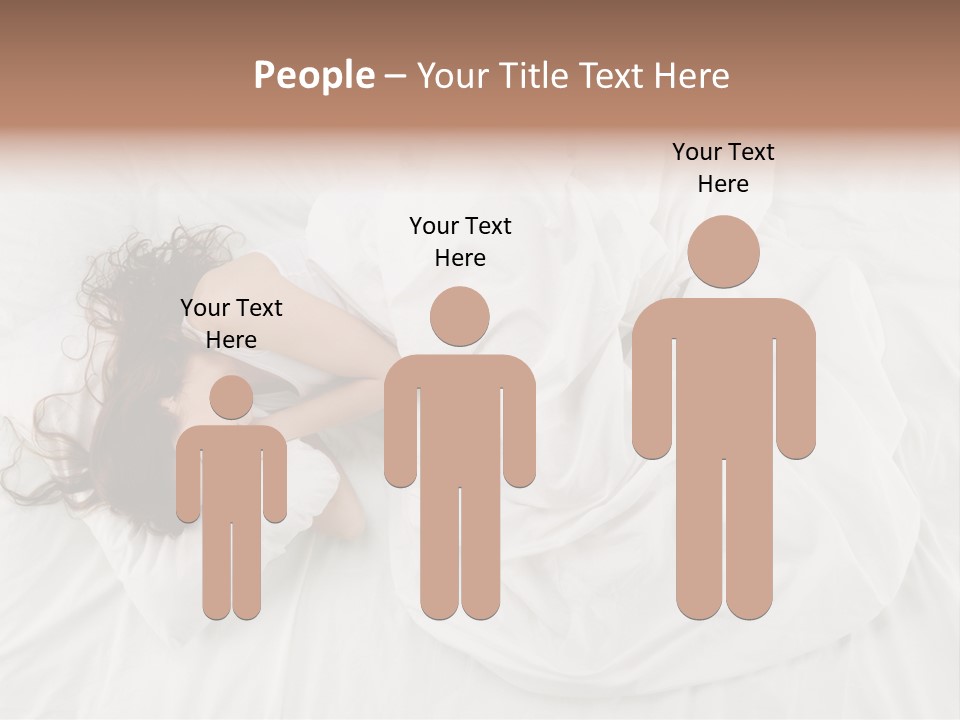 Peaceful Girl Isolated PowerPoint Template