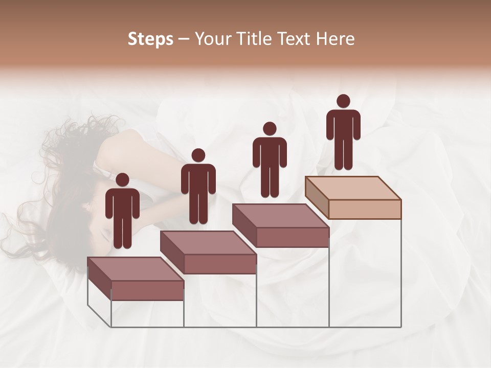 Peaceful Girl Isolated PowerPoint Template