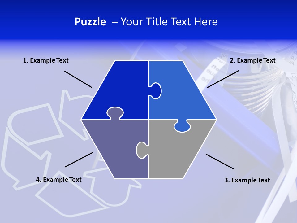 Cans Recycling Garbage PowerPoint Template
