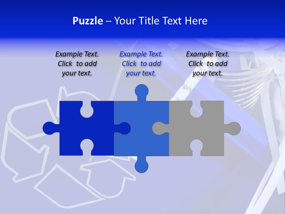 Cans Recycling Garbage PowerPoint Template