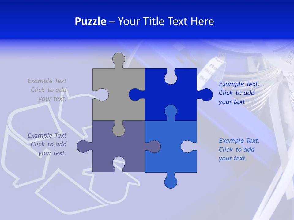 Cans Recycling Garbage PowerPoint Template