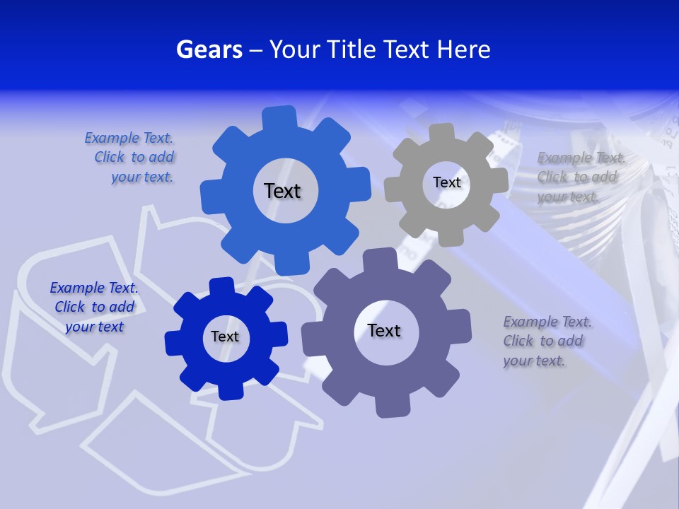Cans Recycling Garbage PowerPoint Template