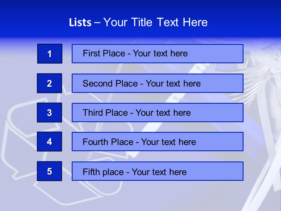 Cans Recycling Garbage PowerPoint Template