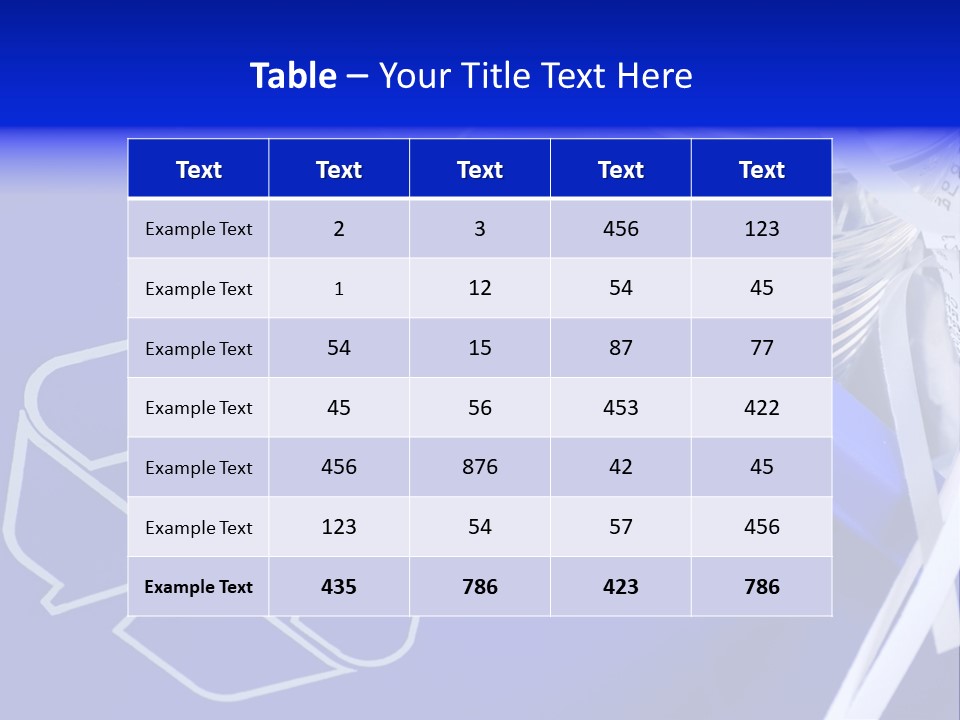 Cans Recycling Garbage PowerPoint Template