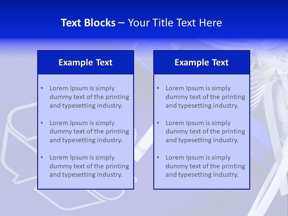 Cans Recycling Garbage PowerPoint Template