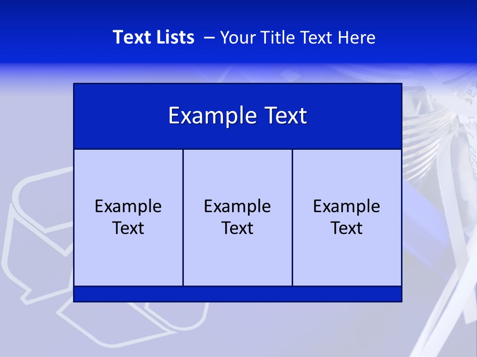 Cans Recycling Garbage PowerPoint Template