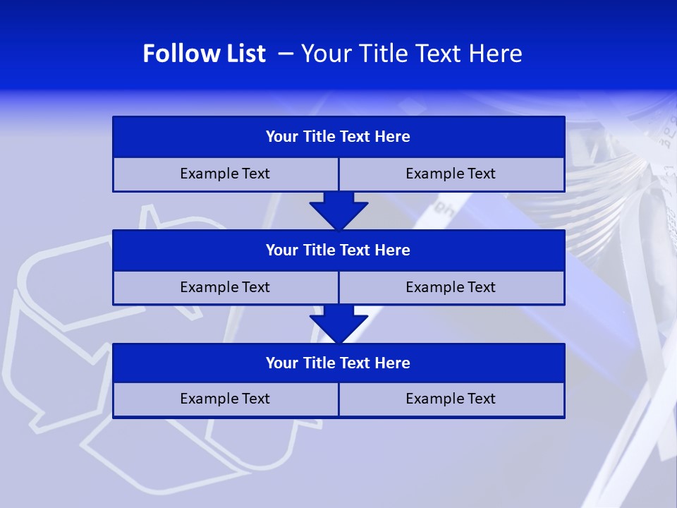 Cans Recycling Garbage PowerPoint Template