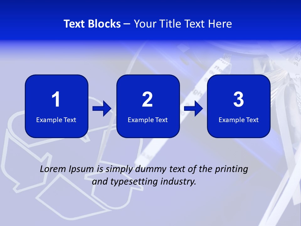 Cans Recycling Garbage PowerPoint Template