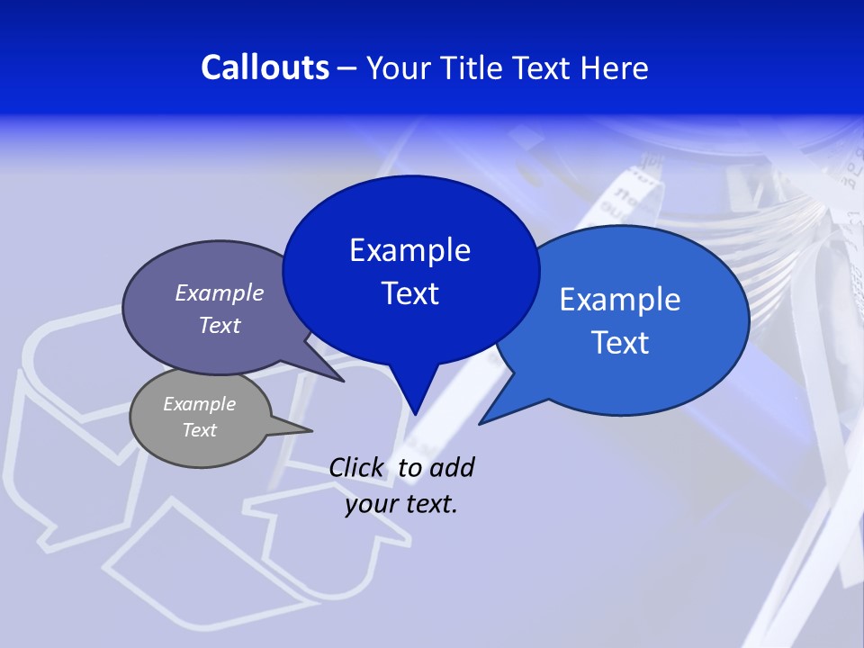 Cans Recycling Garbage PowerPoint Template