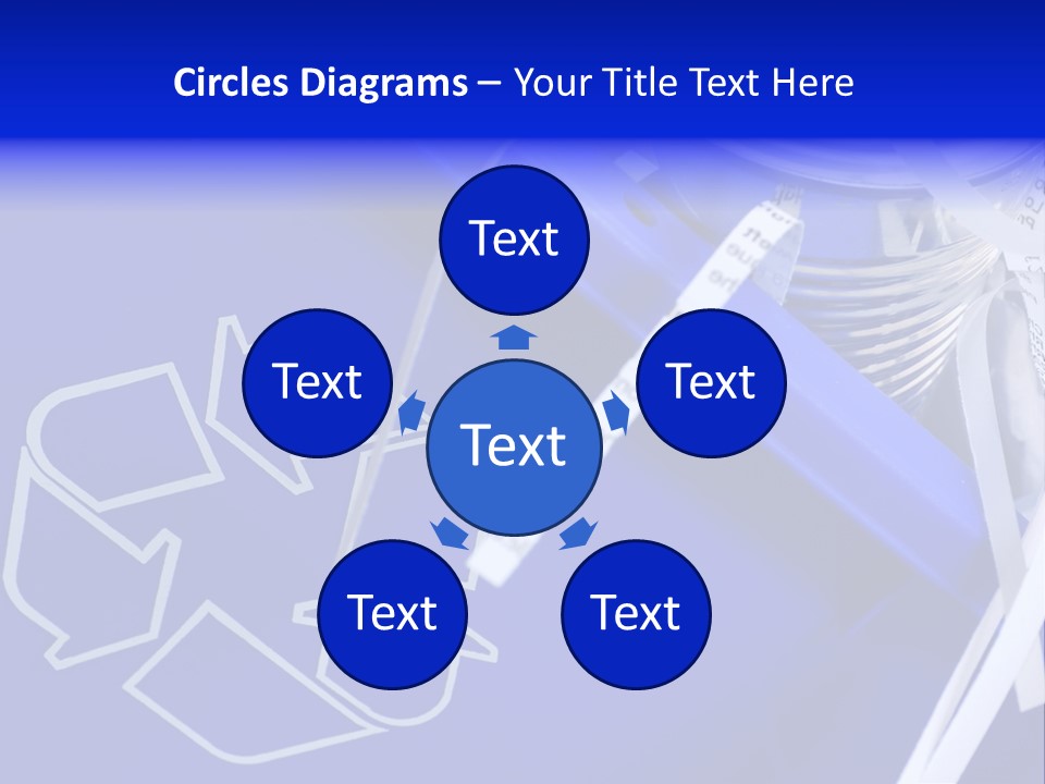 Cans Recycling Garbage PowerPoint Template