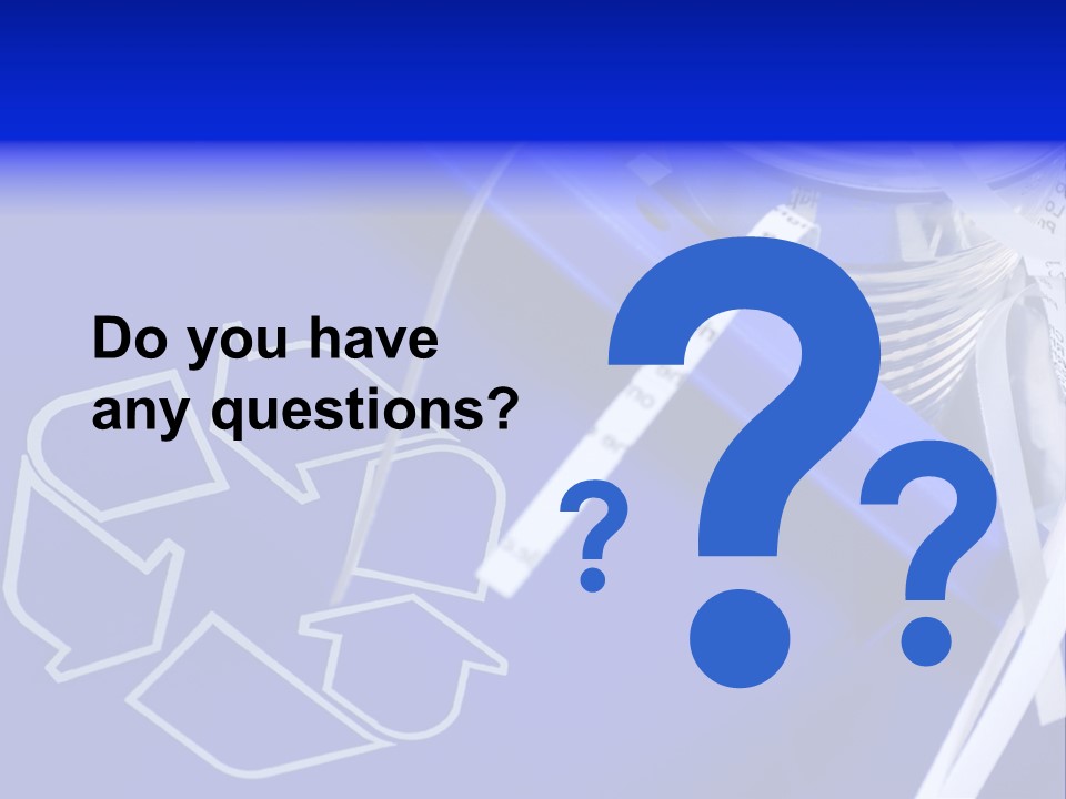 Cans Recycling Garbage PowerPoint Template