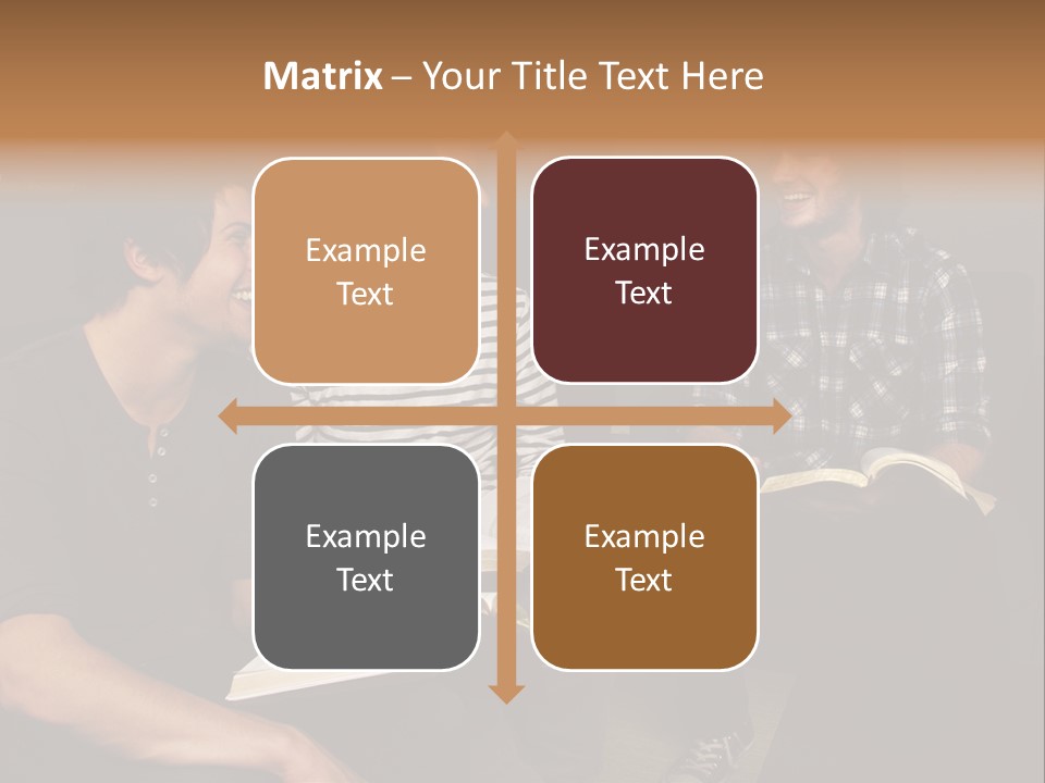 A Group Of Three Men Sitting Next To Each Other PowerPoint Template