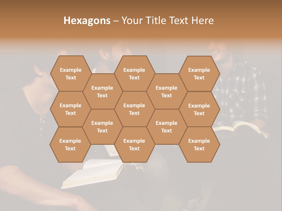 A Group Of Three Men Sitting Next To Each Other PowerPoint Template