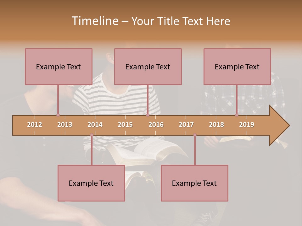 A Group Of Three Men Sitting Next To Each Other PowerPoint Template