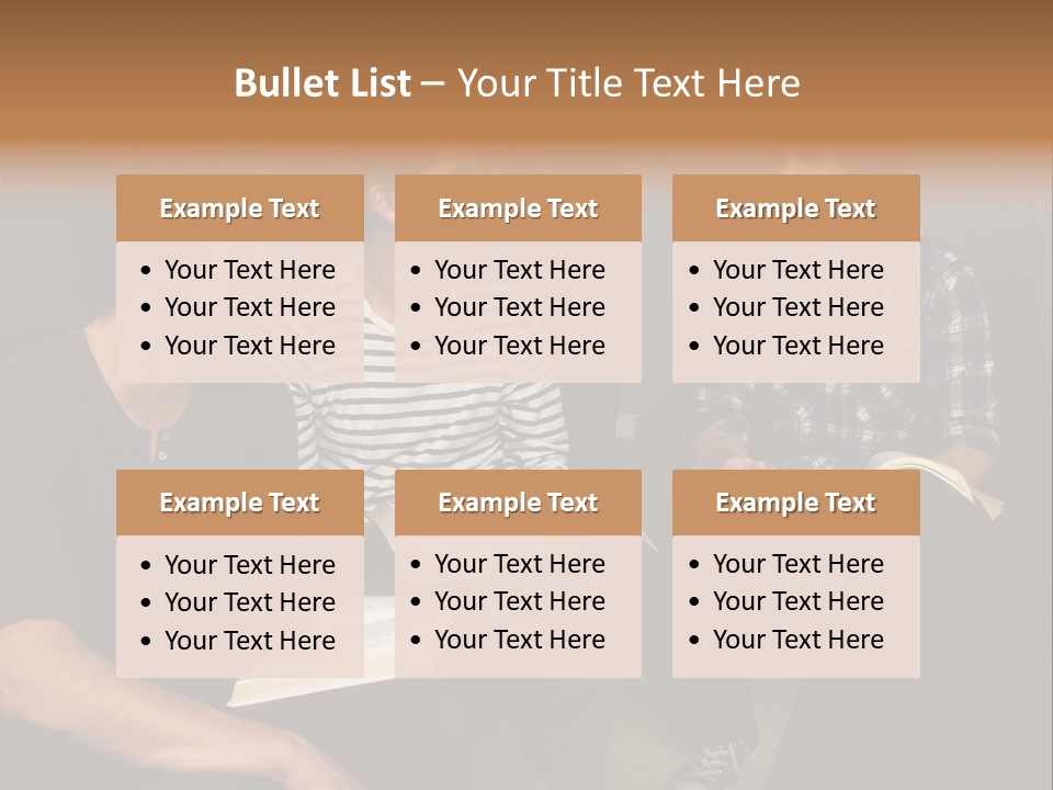 A Group Of Three Men Sitting Next To Each Other PowerPoint Template