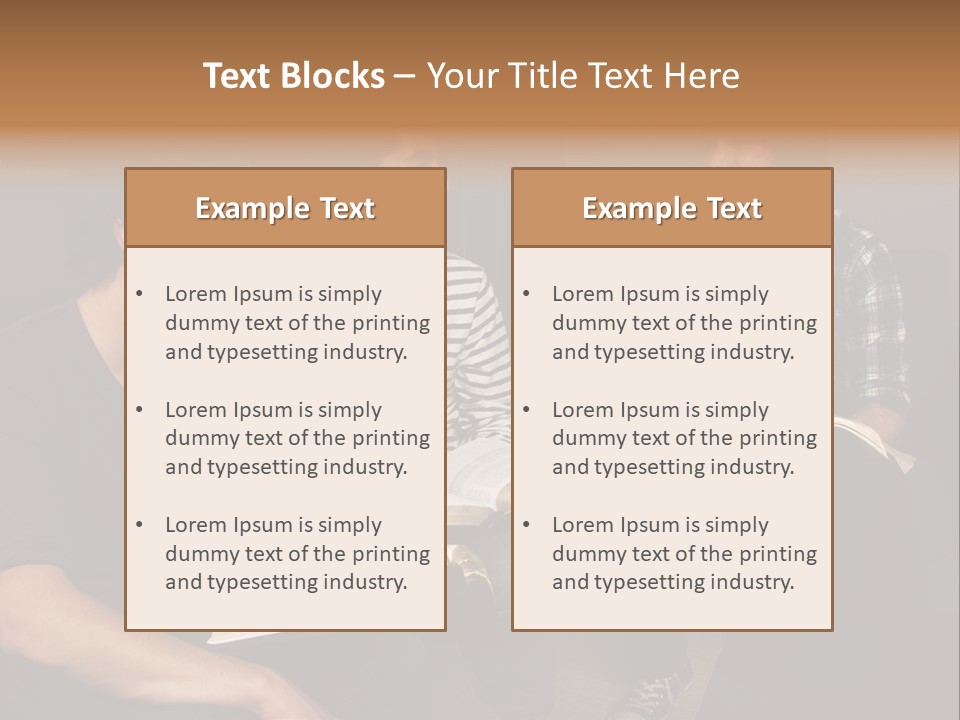 A Group Of Three Men Sitting Next To Each Other PowerPoint Template