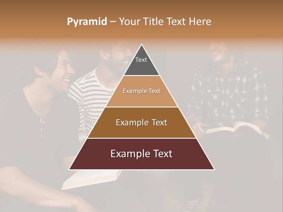 A Group Of Three Men Sitting Next To Each Other PowerPoint Template