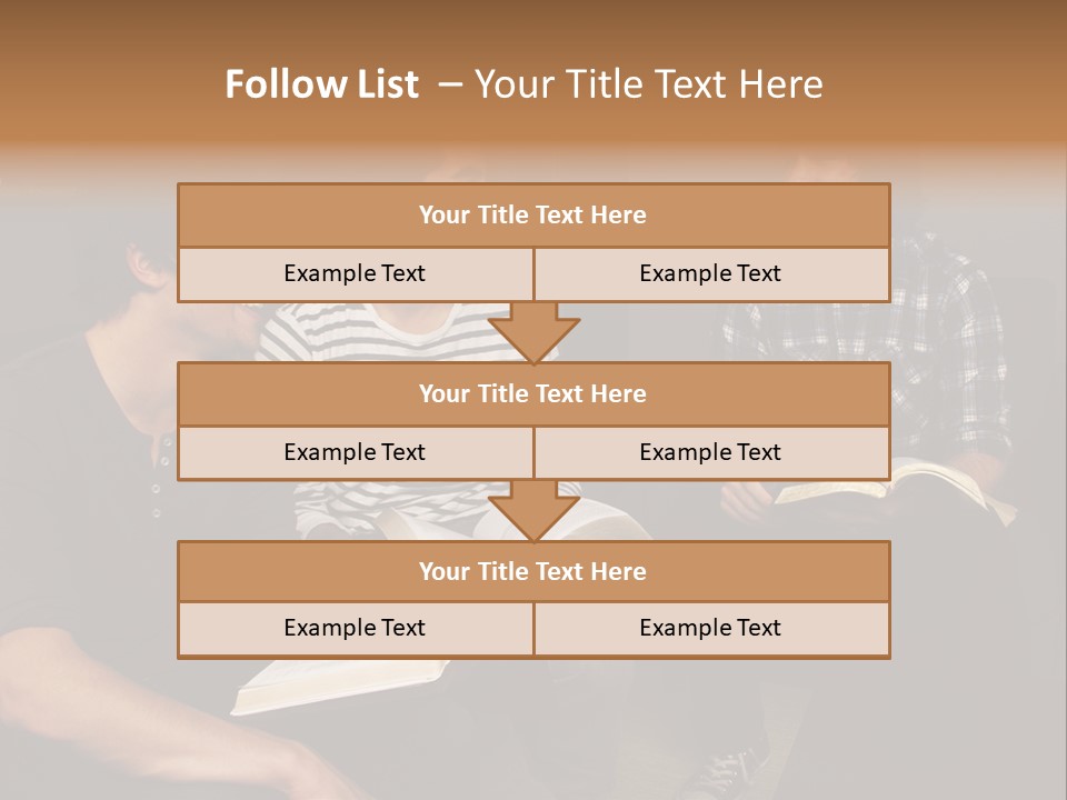 A Group Of Three Men Sitting Next To Each Other PowerPoint Template