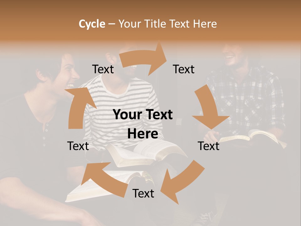 A Group Of Three Men Sitting Next To Each Other PowerPoint Template