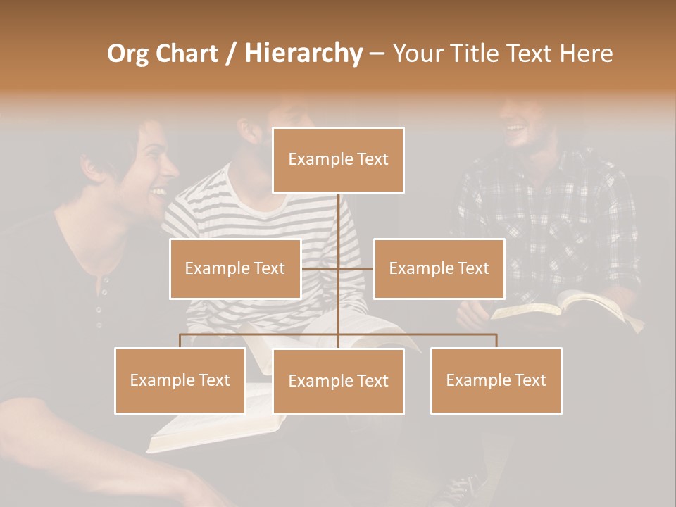 A Group Of Three Men Sitting Next To Each Other PowerPoint Template