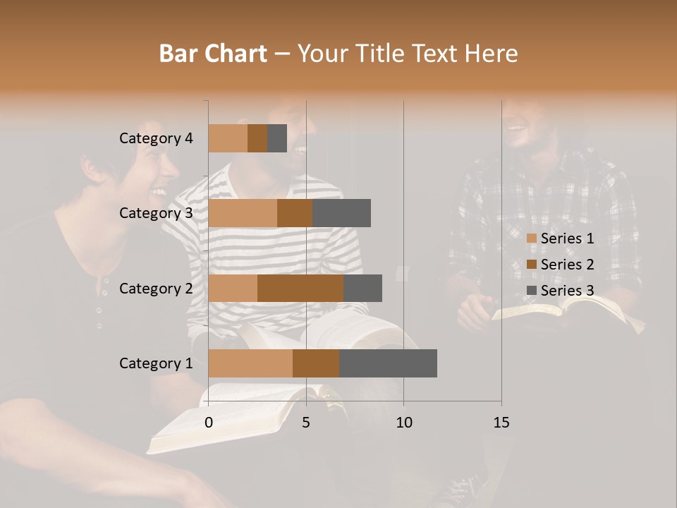 A Group Of Three Men Sitting Next To Each Other PowerPoint Template