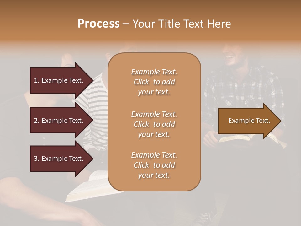 A Group Of Three Men Sitting Next To Each Other PowerPoint Template