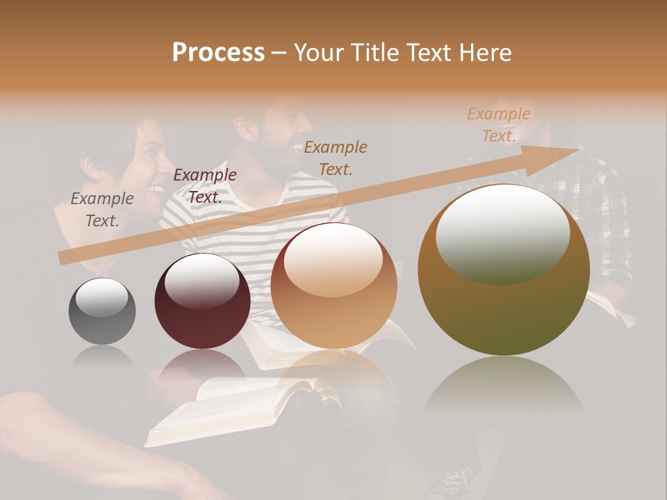 A Group Of Three Men Sitting Next To Each Other PowerPoint Template