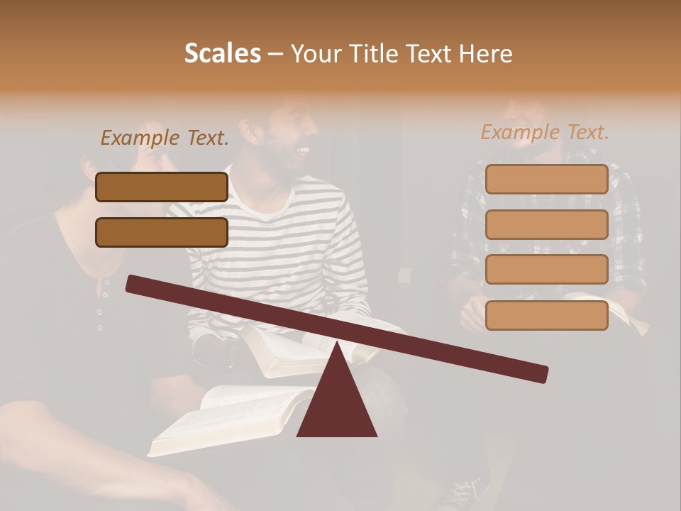 A Group Of Three Men Sitting Next To Each Other PowerPoint Template